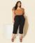 T-shirt Plus Size Em Crepe Algodão - loja online