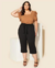 T-shirt Plus Size Em Crepe Algodão