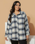 Camisa Plus Size Xadrez Em Flanela na internet