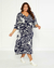 Vestido Plus Size Estampado Em Viscose