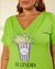 Blusa T-shirt Plus Size Em Viscolycra Com Estampa Ilustrativa - Lenner