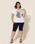 Blusa T-shirt Plus Size Em Algodão Com Estampa Ilustrativa - comprar online