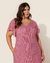 Vestido Plus Size Em Viscose Com Decote V - loja online