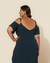 Imagem do Vestido Plus Size Longo Com Alça E Fendas Laterais