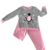 Pijama Feminino Infantil Manga Longa Pinguim - comprar online