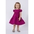 Vestido em Jacquad Pied Poule Roxo Ametista