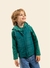 Colete Infantil Genderless Tactel Dublado Verde Salvia