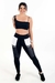 Conjunto Fitness Calça Legging com Bolso de Tela + Cropped Preto com Elásticos | REF: CCA8 - comprar online