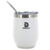 Mate/ vaso Discovery 350ml blanco con bombilla y tapa