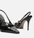 Sandália Arezzo Scarpin Preto Verniz Salto Alto Slingback na internet