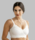 130540 - FULL COVERAGE MICROFIBER AND LACE BRA, WIRELESS, COTTON LINED