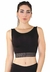 Cropped Fitness Preto Detalhe Elástico Preto Top | REF: CC18