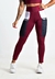 Calça com Bolso e Elástico Legging Cintura Alta Marsala | REF: CLGA8