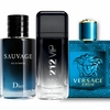 KIT PERFUMES (212 VIP BLACK + VERSACE EROS + SAUVAGE)