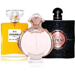 KIT PERFUMES (LA VIDA ES BELLA + OLYMPEA + BLACK OPIUM)