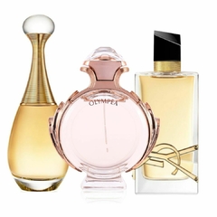 KIT PERFUMES (JADORE + OLYMPEA + LIBRE YVEST) PERFUMES PARA DAMA