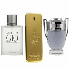 PROMO 21 (ACQUA DI GIO, ONE MILLION E INVICTUS 3 PERFUMES MASCULINOS DE 100ML) PERFUMES