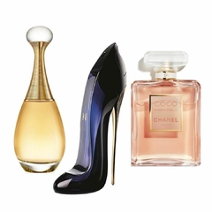 PROMO 25 ( 3 PERFUMES JADORE 100 ML + GOOD GIRL 80 ML + COCO MADEMOISELLE 100ML EXCELENTE AROMA PARA DAMA )