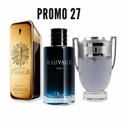 PROMO 27 (3 PERFUMES ONE MILLION PARFUM + SAUVAGE + INVICTUS) 100 ML EXCELENTE AROMA Y CALIDAD