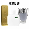 PROMO 30 (LACOSTE BLANCA + ONE MILLION + INVICTUS PERFUMES MASCULINOS 100 ML)