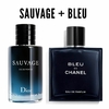 PROMO 61 (BLEU 100 ML + SAUVAGE 100 ML PERFUMES MASCULINOS)