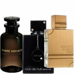 PROMO - 83(3 PERFUMES OMBRE NOMADE, CLUB THE NUIT INTENSE, AL HARAMAIN AMBER OUD)