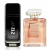 PROMO DUO PAREJA (212 VIP BLACK 100 ML + COCO MADEMOISELLE 100 ML) KIT PERFUMES