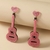 PINK ACRYLIC GUITAR EARRING