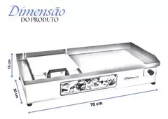 Chapa Elétrica De Lanches C/ Prensa 70x30 Premium 220v - loja online