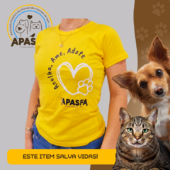 CAMISETA APASFA - 100% EM BENEFÍCIO DA CAUSA ANIMAL - loja online