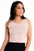 Blusa Regata com detalhes em tela - Rosa