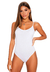 Body regata alça fina - Branco - comprar online