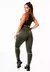 Conjunto Feminino Calça Legging Cintura Alta e Cropped - Verde Militar - comprar online