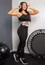 Conjunto Fitness Calça Legging Cintura Alta + Cropped Alcinha com Elásticos - Preto - VITRINE DE DONDOCA | Moda Fitness, Casual, Social e Praia