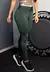 Conjunto Fitness Calça Legging Cintura Alta + Cropped Alcinha com Elásticos - Verde Militar na internet