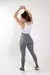 Conjunto Fitness Legging com Detalhes Assimétricos + Top tomara que Caia + Regata em Tela Dry - Cinza e Branco - comprar online