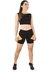 Conjunto Fitness Cropped Regata Com Faixa + Short - Preto