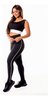 Calça Legging Preta + Cropped Regata Conjunto Fitness