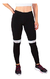 Calça Preto Legging Fitness Com Detalhe Branco