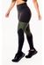 Calça Preta Com Detalhes Verde Militar Legging Fitness - comprar online