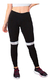 Calça Preto Legging Fitness Com Detalhe Branco - comprar online