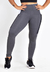 Calça Mescla Detalhe Branco Legging Fitness Com Bolso - comprar online