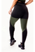 Calça Preta Com Detalhes Verde Militar Legging Fitness na internet