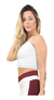 Cropped Alcinha Basic Branco Fitness - loja online