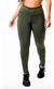 Calça Verde Militar Cintura Alta Legging Fitness Academia