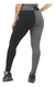 Calça2 Cores Legging Fitness Mescla Com Preto na internet