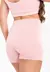 Short Fitness Cintura Alta Com Cadarço Fake - Rosa - comprar online