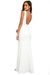 Vestido Longo Com Fenda Costa Nua Regata Branco - comprar online