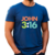 Camiseta John 3:16 algodão fio 30 azul royal