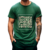 Camiseta Bebida alfabeto algodão verde militar